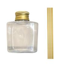 Frasco de Plástico Aromatizador Cubo com 5 Varetas - 200 mL Frasco de Plástico Aromatizador Cubo com 5 Varetas - 200 mL