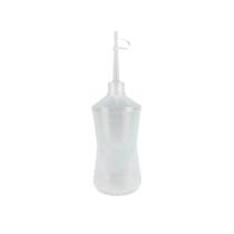 Frasco de Plástico Transparente Almotolia 500ml com Bico Reto e Tampa