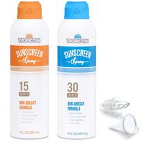 Frasco de proteção solar, frasco de spray de alumínio GoPong, 480ml, pacote com 2 Frasco de proteção solar, frasco de spray de alumínio GoPong, 480ml, pacote com 2