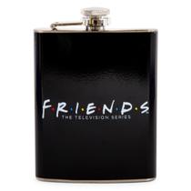 Frasco de quadril à prova de vazamentos de aço inoxidável Friends Logo para bebidas alcoólicas Comporta 7 onças Frasco de quadril à prova de vazamentos de aço inoxidável Friends Logo para bebidas alcoólicas Comporta 7 onças