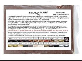 Frasco de recarga Hair Building Fibers Finally Hair Auburn 25g Frasco de recarga Hair Building Fibers Finally Hair Auburn 25g