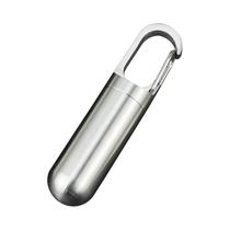 Frasco De Remédios Em Aço Inoxidável À Prova d'Água Com Vedação Compacta E Chaveiro Para Cápsulas, Frasco De Remédios Em Aço Inoxidável À Prova d'Água Com Vedação Compacta E Chaveiro Para Cápsulas,