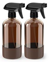 Frasco de spray Bontip Glass com capa de silicone, 500 mL, pacote com 2