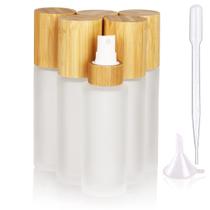 Frasco de spray COSIDEA 60ml/2oz de vidro fosco com tampa de bambu Frasco de spray COSIDEA 60ml/2oz de vidro fosco com tampa de bambu