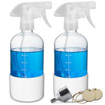 Frasco de spray Roetell Clear Glass 500mL com capa de silicone