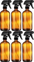 Frasco de spray Sally's Organics Amber Glass 500 mL com gatilho