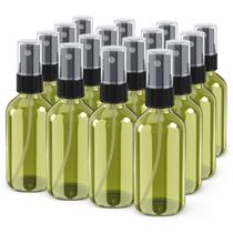 Frasco de spray Wedama 120mL Fine Mist Glass, pacote com 16 unidades, verde oliva