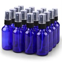 Frasco de spray Wedama 60mL Fine Mist Glass, pacote com 16 unidades, azul