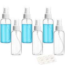Frasco de spray ZEJIA 80 ml para viagem recarregável com etiquetas, pacote com 6 Frasco de spray ZEJIA 80 ml para viagem recarregável com etiquetas, pacote com 6
