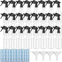 Frasco de spray Zubebe 1000mL de plástico HDPE, pacote com 24 unidades, preto Frasco de spray Zubebe 1000mL de plástico HDPE, pacote com 24 unidades, preto