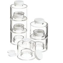 Frasco de tempero Wokex Clear Stackable, 6 peças, utensílios de cozinha