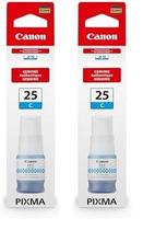 Frasco de tinta Canon GI-25 Cyan 37mL (pacote com 2) para MAXIFY GX2020 Frasco de tinta Canon GI-25 Cyan 37mL (pacote com 2) para MAXIFY GX2020