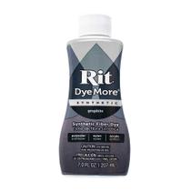 Frasco de tinta Rit DyeMore Fibra líquida sintética 200mL de grafite