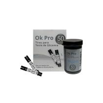 Frasco de tiras glicemia diabete ok pro c/50 unidades