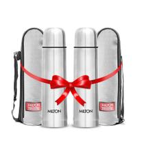Frasco de vácuo Milton Thermosteel 500mL em aço inoxidável, conjunto de 2 Frasco de vácuo Milton Thermosteel 500mL em aço inoxidável, conjunto de 2