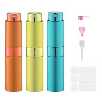 Frasco de viagem Atomizador de perfume Fusupak recarregável de 8 ml de laranja Frasco de viagem Atomizador de perfume Fusupak recarregável de 8 ml de laranja