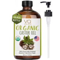 Frasco de Vidro 480ml para Óleo de Rícino - Prensado a Frio - Orgânico - Vital Affair Frasco de Vidro 480ml para Óleo de Rícino - Prensado a Frio - Orgânico - Vital Affair