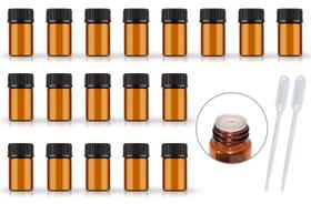 Frasco de vidro AFMNQZ 2mL âmbar com redutor de orifício e tampa x50