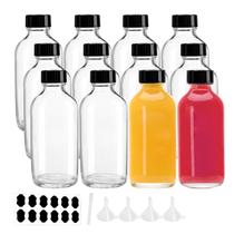 Frasco de vidro BPFY 120 mL com tampas, funil, etiquetas de giz, caneta Frasco de vidro BPFY 120 mL com tampas, funil, etiquetas de giz, caneta