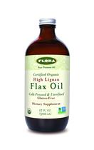 Frasco de vidro de 250 ml com alto teor de lignano orgânico certificado pela Flora