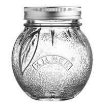 Frasco de vidro de frutas laranja Kilner de 0,4 L com tampa de metal