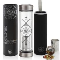 Frasco de vidro de parede dupla Thermos Teabloom Explorer 400ml