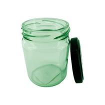 Frasco de Vidro Hermético Circular com Tampa Preta 100ml Frasco de Vidro Hermético Circular com Tampa Preta 100ml