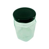 Frasco de Vidro Hermético Com Tampa Preta 100ml