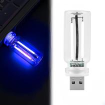 Frasco de vidro LED de cerâmica USB Nightlight Touch Control azul