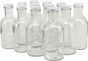 Frasco de vidro para molho Stout North Mountain 473 ml, caixa com 12 Frasco de vidro para molho Stout North Mountain 473 ml, caixa com 12