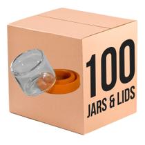 Frasco de vidro RVTUS 6mL redondo sem pescoço com tampa de silicone x100 (laranja) Frasco de vidro RVTUS 6mL redondo sem pescoço com tampa de silicone x100 (laranja)