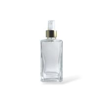 Frasco de Vidro Square 250ml Para Home Spray Dourado