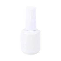 Frasco De Vidro Transparente De 15ml Para Esmalte Com Tampa E Pincel, Recipiente Cosmético