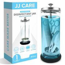 Frasco desinfetante JJ CARE Barber Jar Glass 1250mL com filtro
