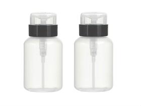 Frasco dispensador de bomba vazio AKOAK, pacote de 2 200 mL para esmalte e removedor de maquiagem