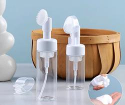 Frasco Dispense Massageador Espuma Com Escova De Silicone Facial 100ml Multiuso NS-3940 Frasco Dispense Massageador Espuma Com Escova De Silicone Facial 100ml Multiuso NS-3940