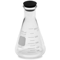 Frasco Erlenmeyer Corning Pyrex 4980-300 300ml com Rolha de Borracha Pacote com 12 Frasco Erlenmeyer Corning Pyrex 4980-300 300ml com Rolha de Borracha Pacote com 12