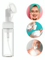 Frasco Espumador Pump Limpeza de Pele Facial Escova Silicone Skin Care Espumador para Sabonete Facial 120ml - MLS