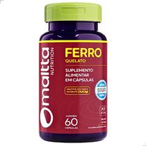Frasco Ferro Quelato Bisglicinato 60 Capsulas Comprimidos Suplemento Alimentar Vitamina Premium