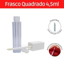 Frasco Gloss Quadrado Vio 4,5Ml Premium Batom (10Und)