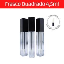 Frasco Gloss Vio Quadrado 4,5Ml Embalagens Maquiagem - 10U