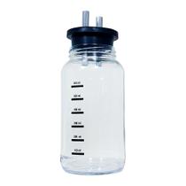 Frasco graduado para lipo vidro 600ml c/ tampa