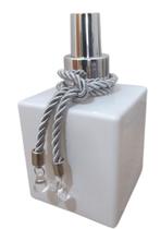 Frasco Home Spray Organizador Closet Sala Decoração Para Lavabo Banheiro-Branco e Prata Frasco Home Spray Organizador Closet Sala Decoração Para Lavabo Banheiro-Branco e Prata