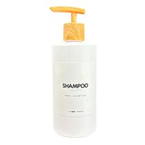 Frasco Minimalista 500ml Branco/Bambu - Shampoo