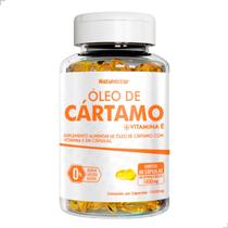 Frasco Óleo De Cártamo Suplemento 100% Natural Vitamina E 60 Capsulas Gelatinosas Moles 1450mg