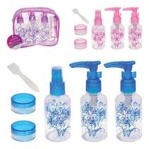 Frasco Para Viagem 5pç + Espatula - Art Brink Frasco Para Viagem 5pç + Espatula - Art Brink