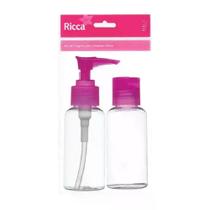 Frasco para Viagem Kit com 2 Unidades Ricca
