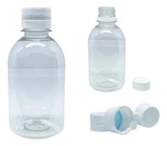 Frasco PET 250ml Transparente com Tampa Lacre Rosca - 5 Unidades Frasco PET 250ml Transparente com Tampa Lacre Rosca - 5 Unidades