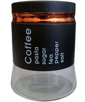 Frasco Pote Coffee Vidro Porta Mantimentos Tampa Hermético