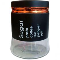Frasco Pote Sugar De Vidro Porta Mantimentos Tampa Hermético Frasco Pote Sugar De Vidro Porta Mantimentos Tampa Hermético